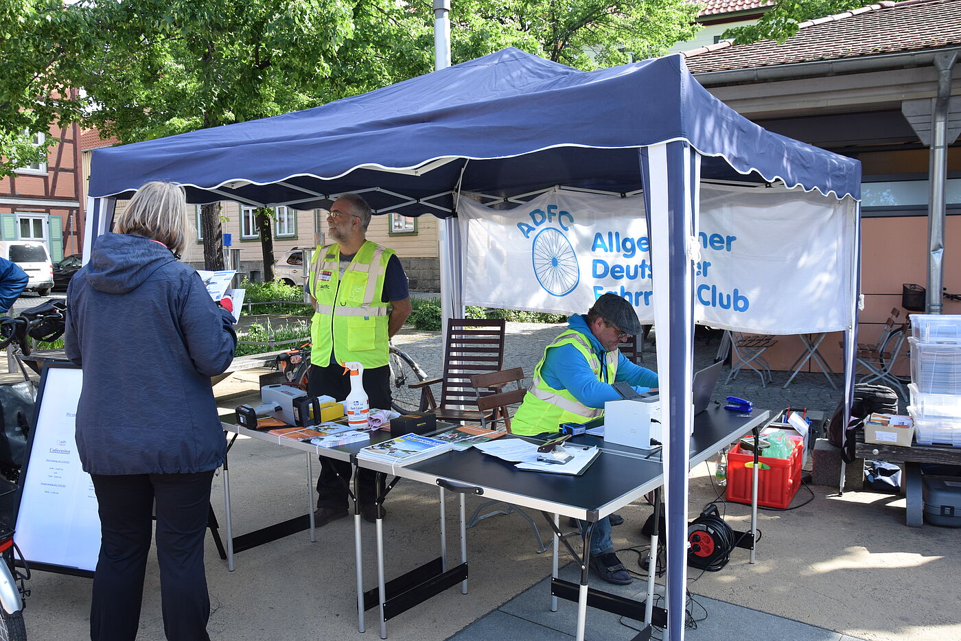 Infostand ADFC Ostharz beim eBike your Life Festival