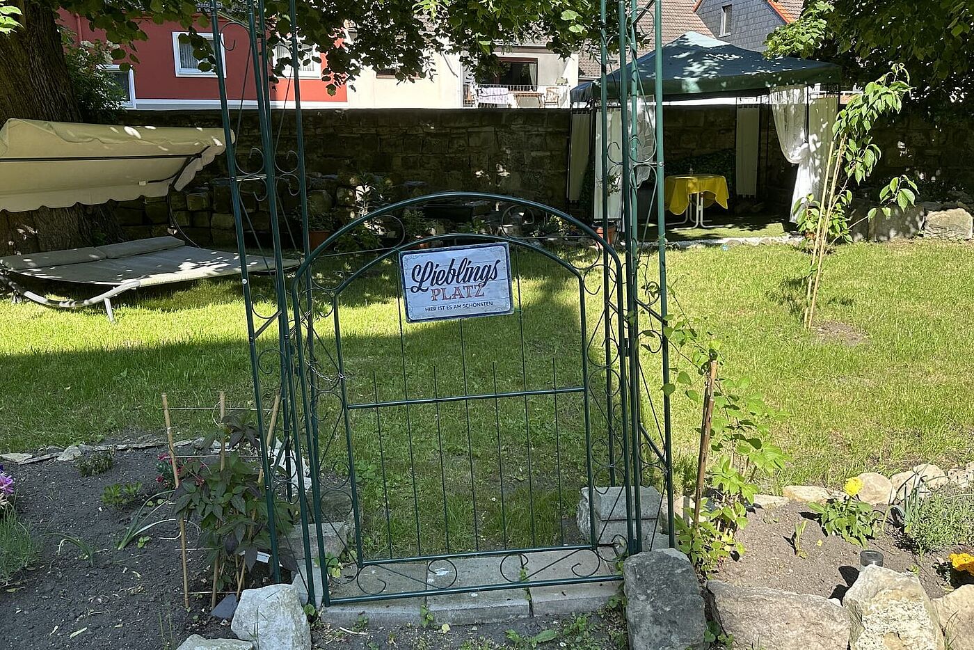 Auskang der Pilgerradtour im Kirchengarten