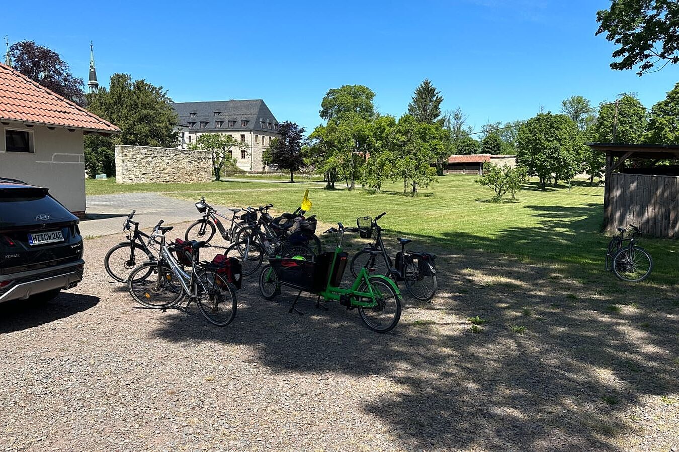 Pause und Imbiss auf der Huysburg