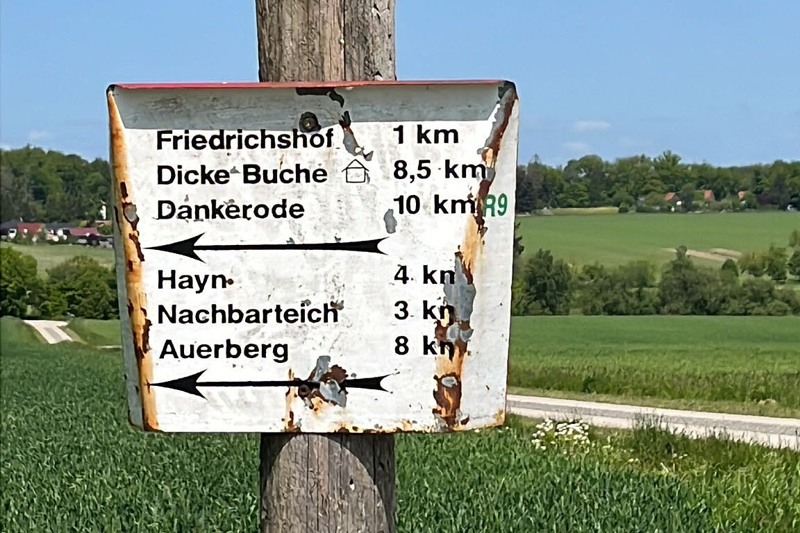 Wegweiser auf der Tour