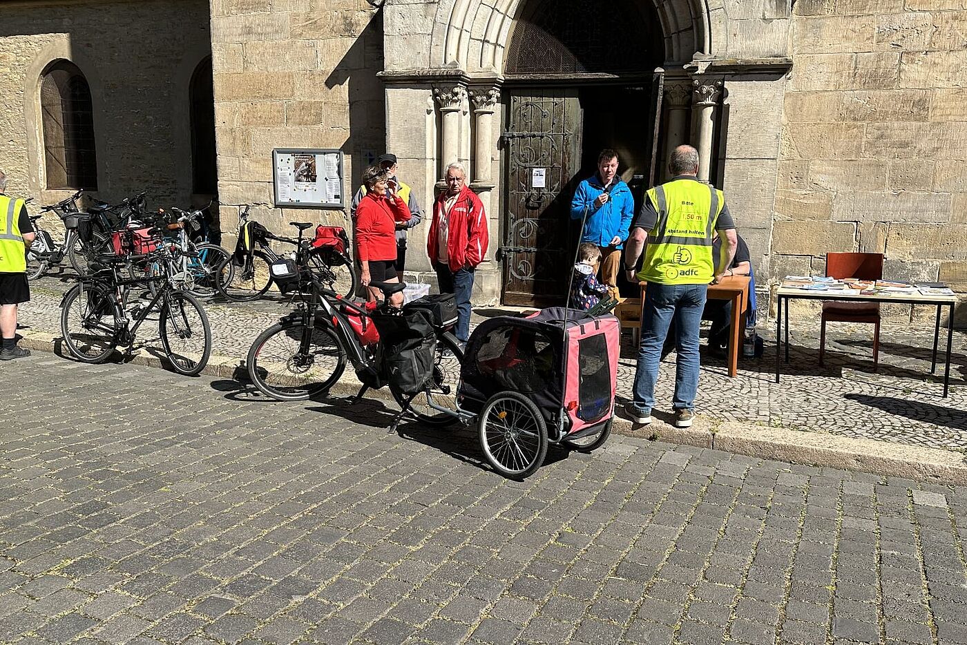 Vor der Pilgerradtour