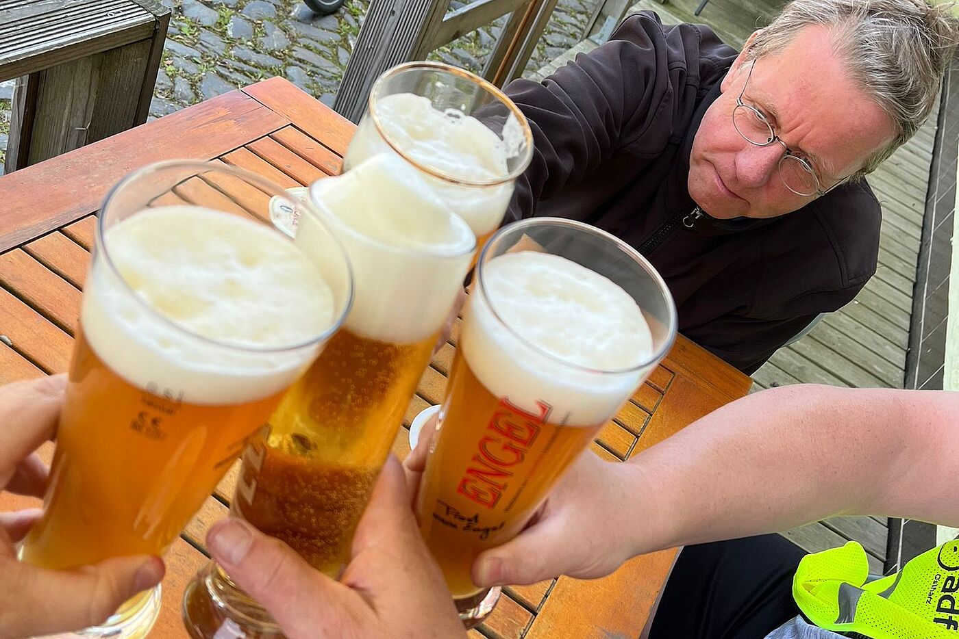 Rast auf der Radtour